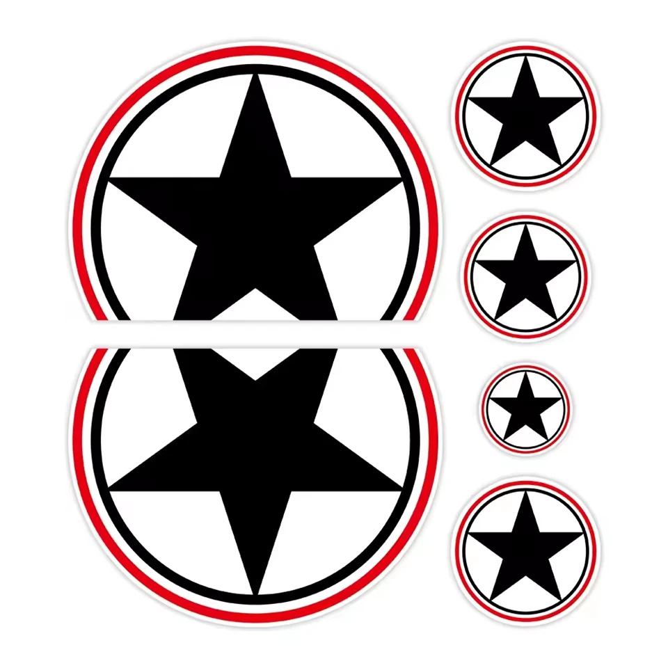 Car Body Decoration Five-pointed Star Sticker